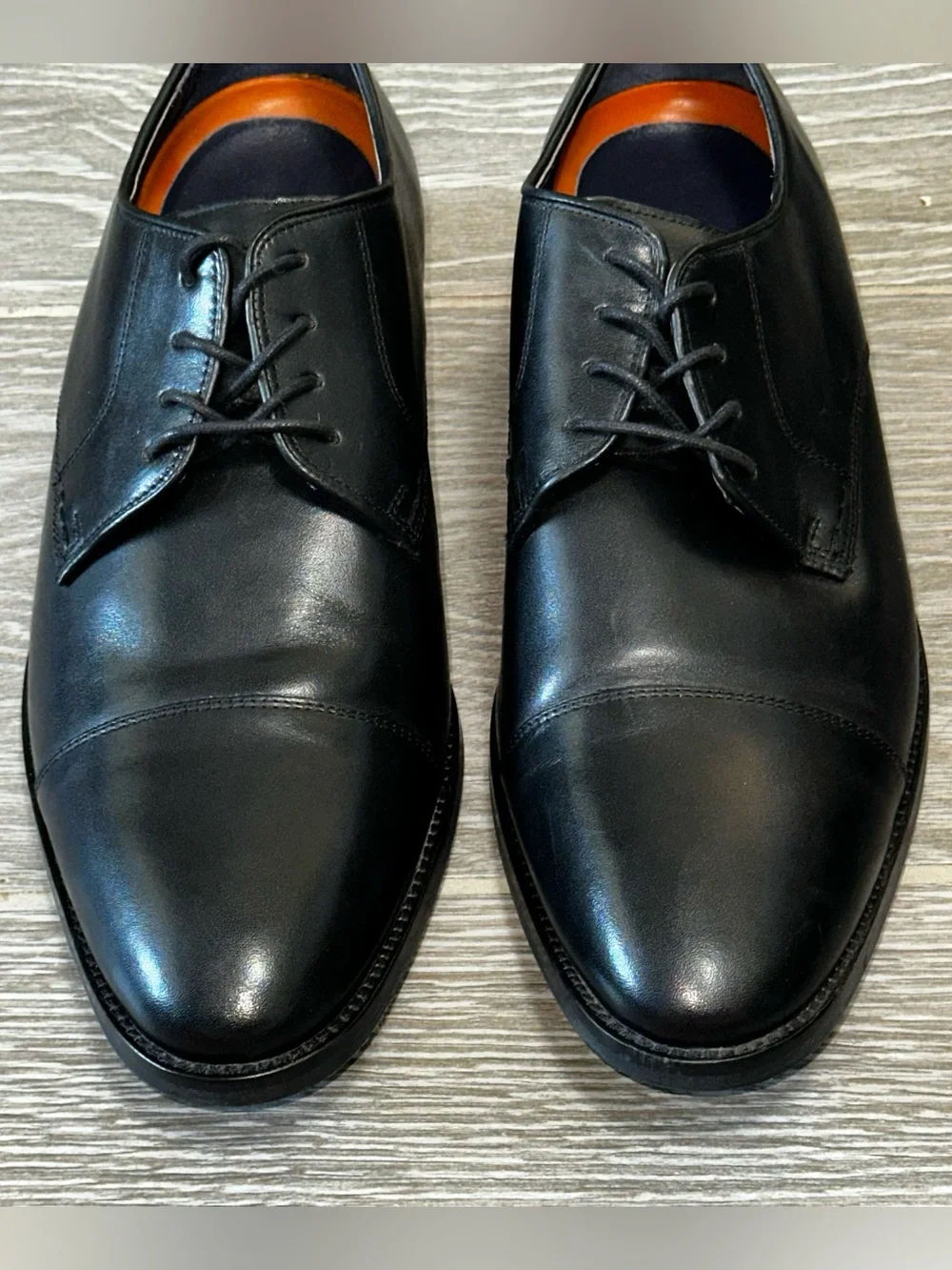 Cole Haan Lenox Hill Dress Cap Toe Oxfords Men’s 10 Black Leather Derby Shoes